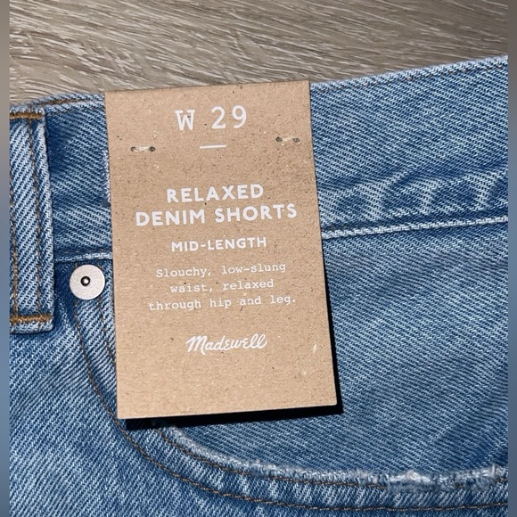Madewell relaxed denim shorts size 29 (NWT) - Picture 3 of 4